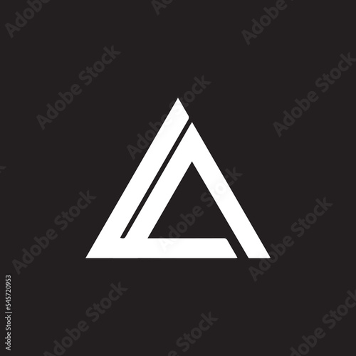 Creative Letter LA Logo Design Icon , LA Vector Logo Template