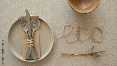 Foto Home decor, natural style, eco friendly lifestyle concept