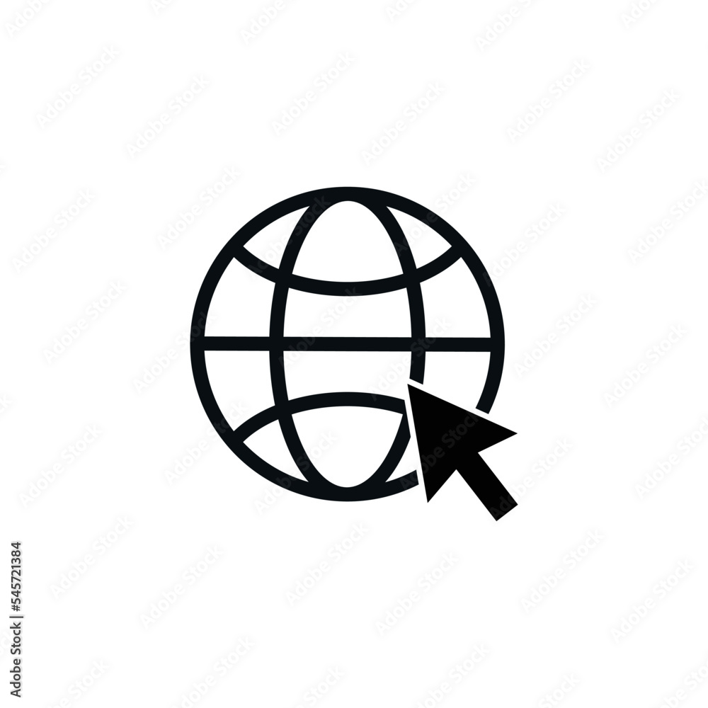 Globe world icon vector logo design template Globe world icon vector logo design template