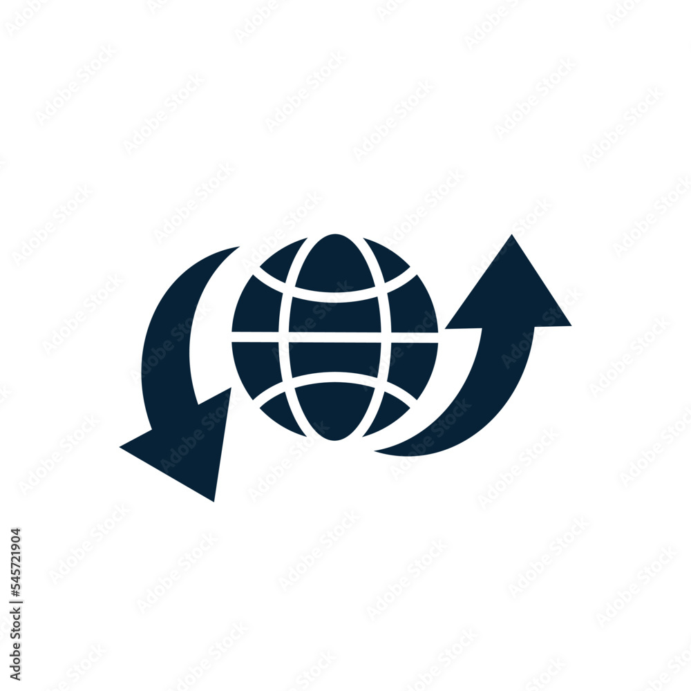 Globe world icon vector logo design template Globe world icon vector logo design template