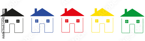 house Cabin vector multi color icon isolated on transparent background, house Cabin transparency logo design