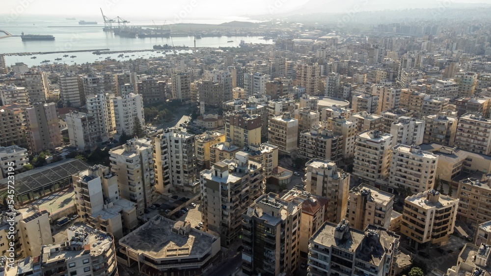 Aerial shot of Tripoli city