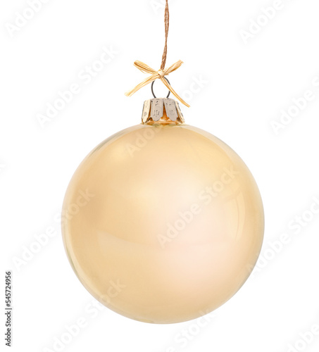 Weihnachtskugel isoliert auf weissem Hintergrund