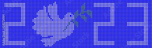 2023 Friedenstaube pixel art vector illustration