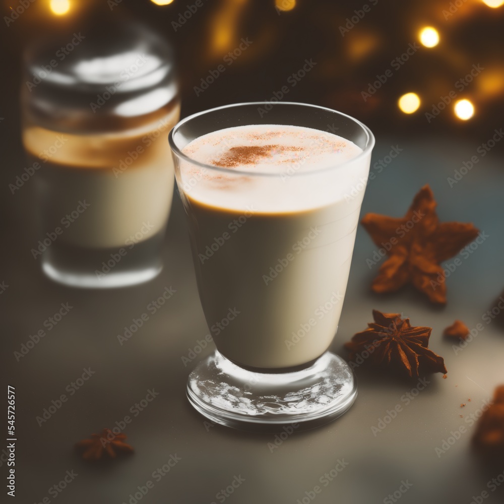 Holiday Christmas Eggnog Latte Drink Holiday Christmas Eggnog Latte Drink