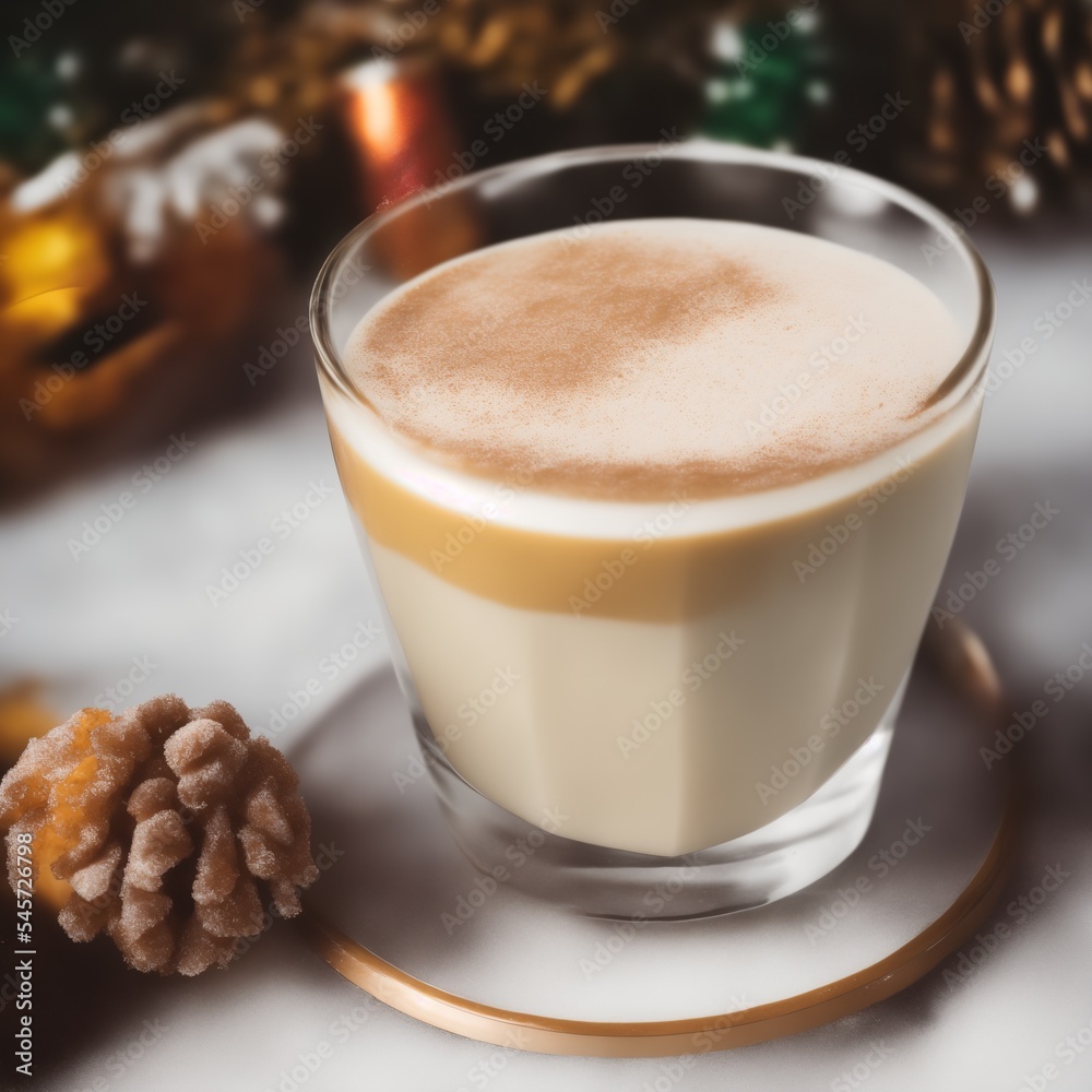 Holiday Christmas Eggnog Latte Drink Holiday Christmas Eggnog Latte Drink