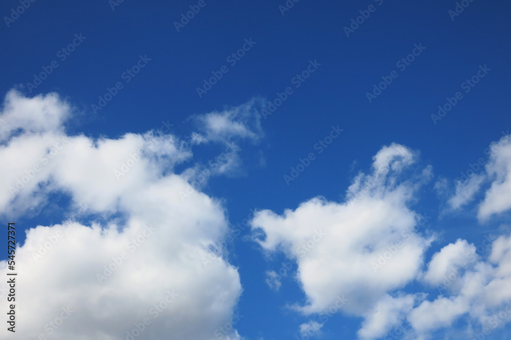 Blue sky with sparse clouds Blue sky with sparse clouds