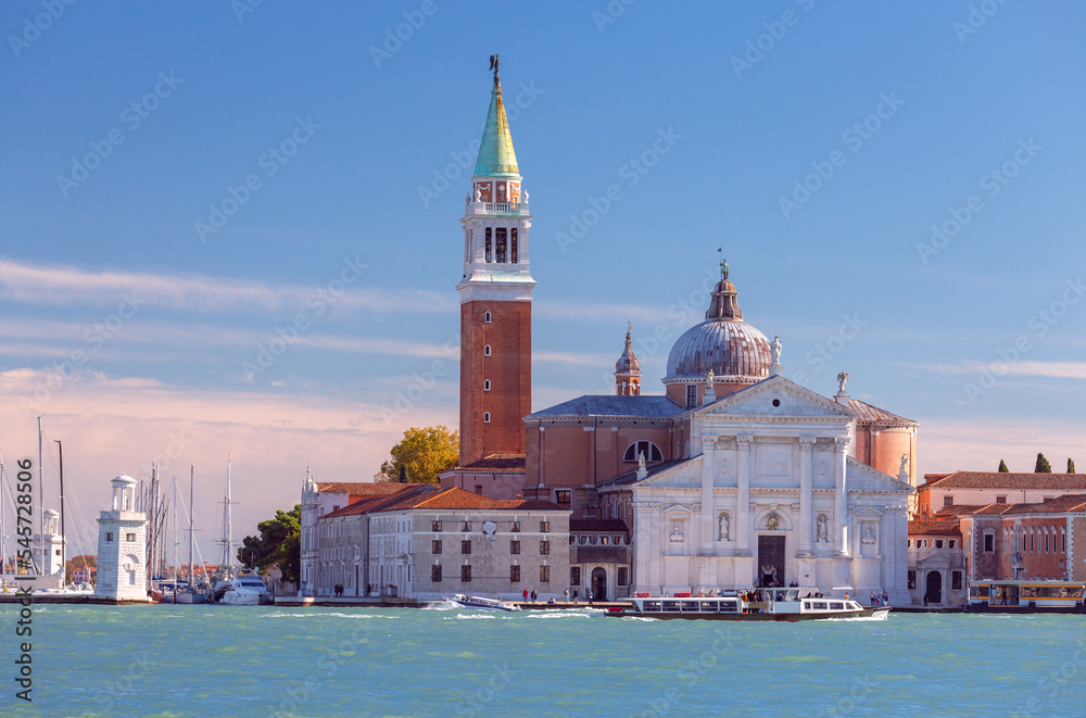 Fototapeta premium View of the island San Giorgio Maggiore on a sunny day.