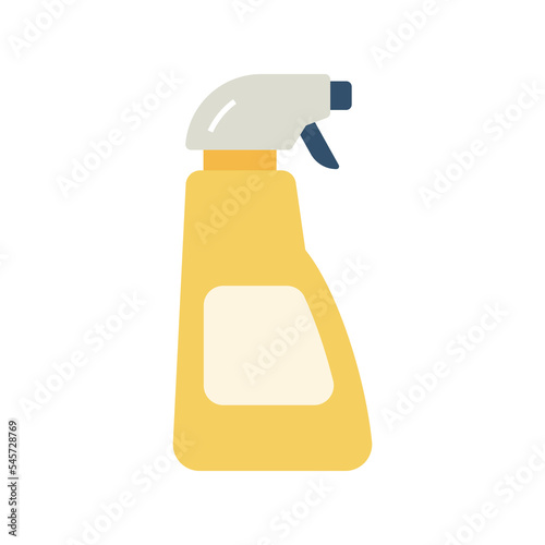 Cleaning spray bottle icon. Cleaning detergents and supplies.