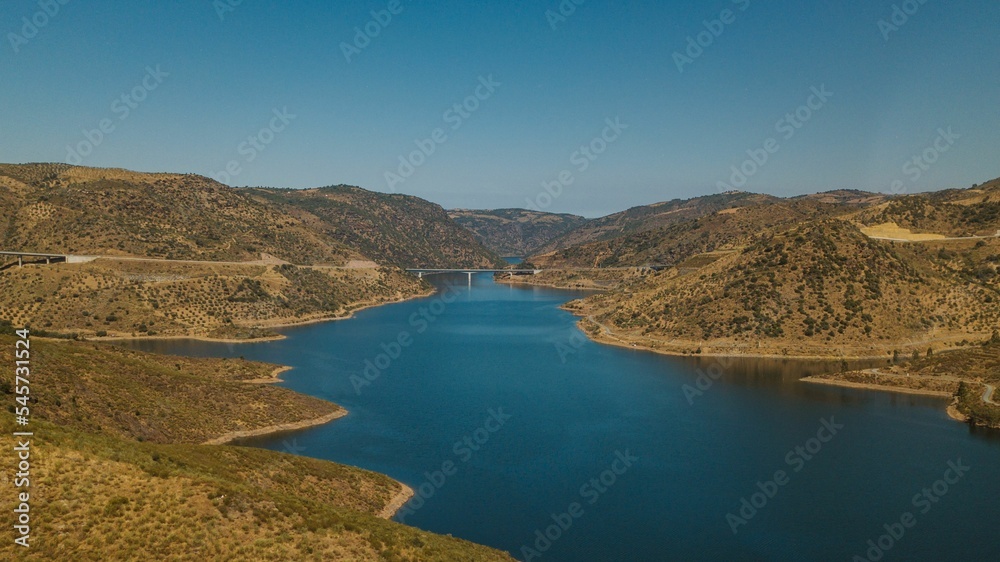 Beautiful landscape of Lagos do Sabor Miradouro