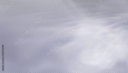 Translucent blue smoke isolated on a transparent background. Steam effect special effect. Vector texture of steam, fog, cloud, smoke.
