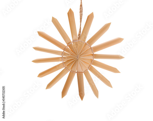 Weihnahctssternisoliert auf weissem Hintergrund