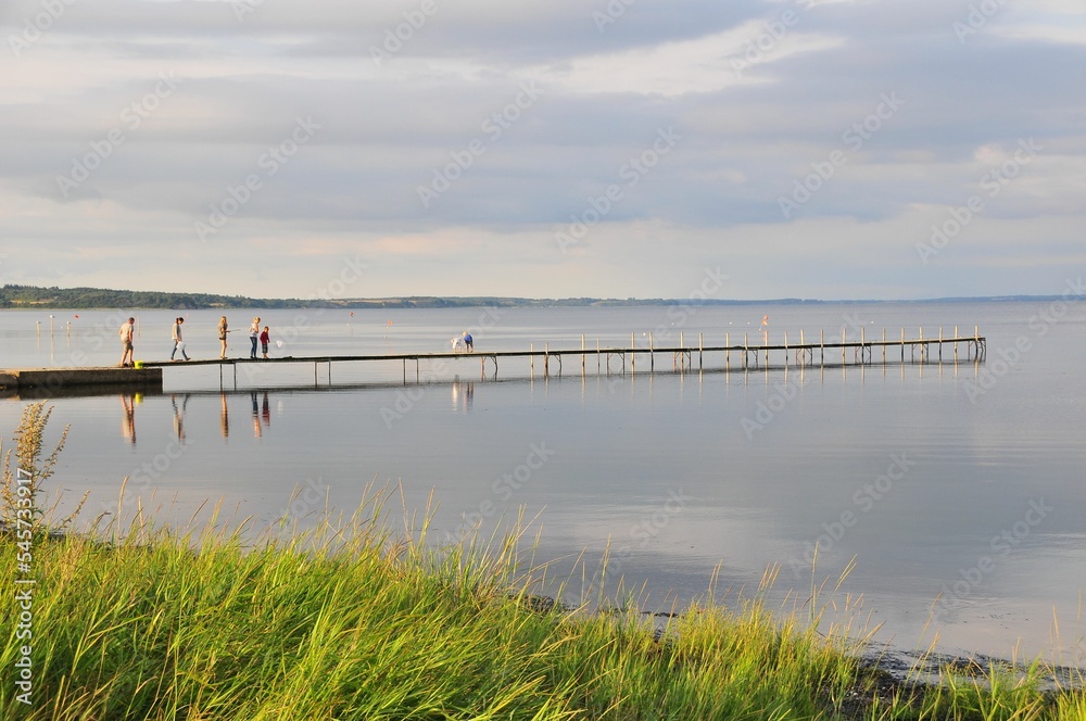 Pier in a lake in Denmark