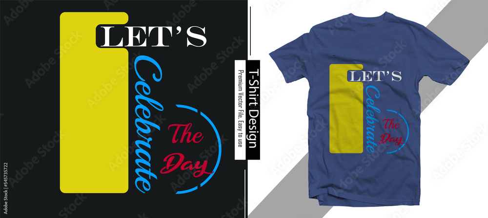 Fototapeta premium T-shirt design with typography
