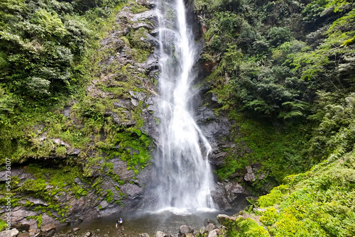 waterfall in the mountains