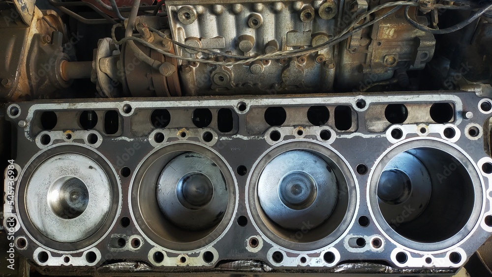 Engine cylinder chamber or engine block where fuel is combusted and power is generated.