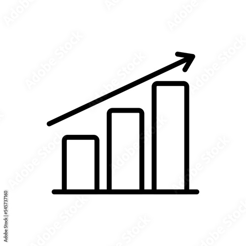 chart data flat line icon
