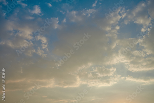 Fototapeta Naklejka Na Ścianę i Meble -  clouds in the blue sky, cloudy sky in winter