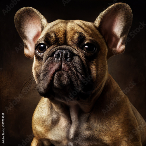 French bulldog. Portrait of a french bulldog dog. Dog portrait photo