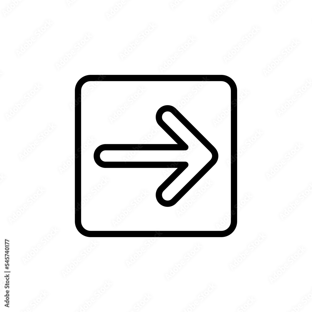 right arrow flat line icon right arrow flat line icon