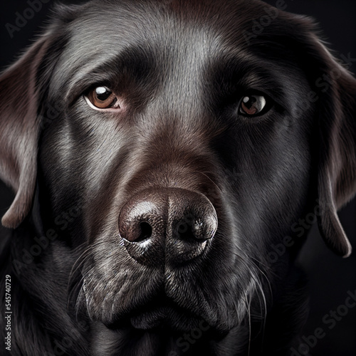 Labrador retriever. Portrait of a labrador retriever dog. Dog portrait