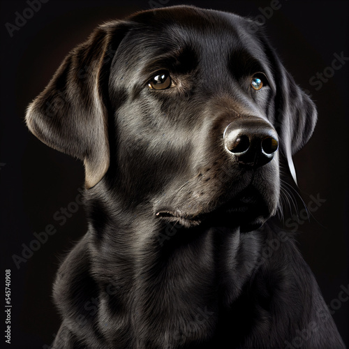 Labrador retriever. Portrait of a labrador retriever dog. Dog portrait