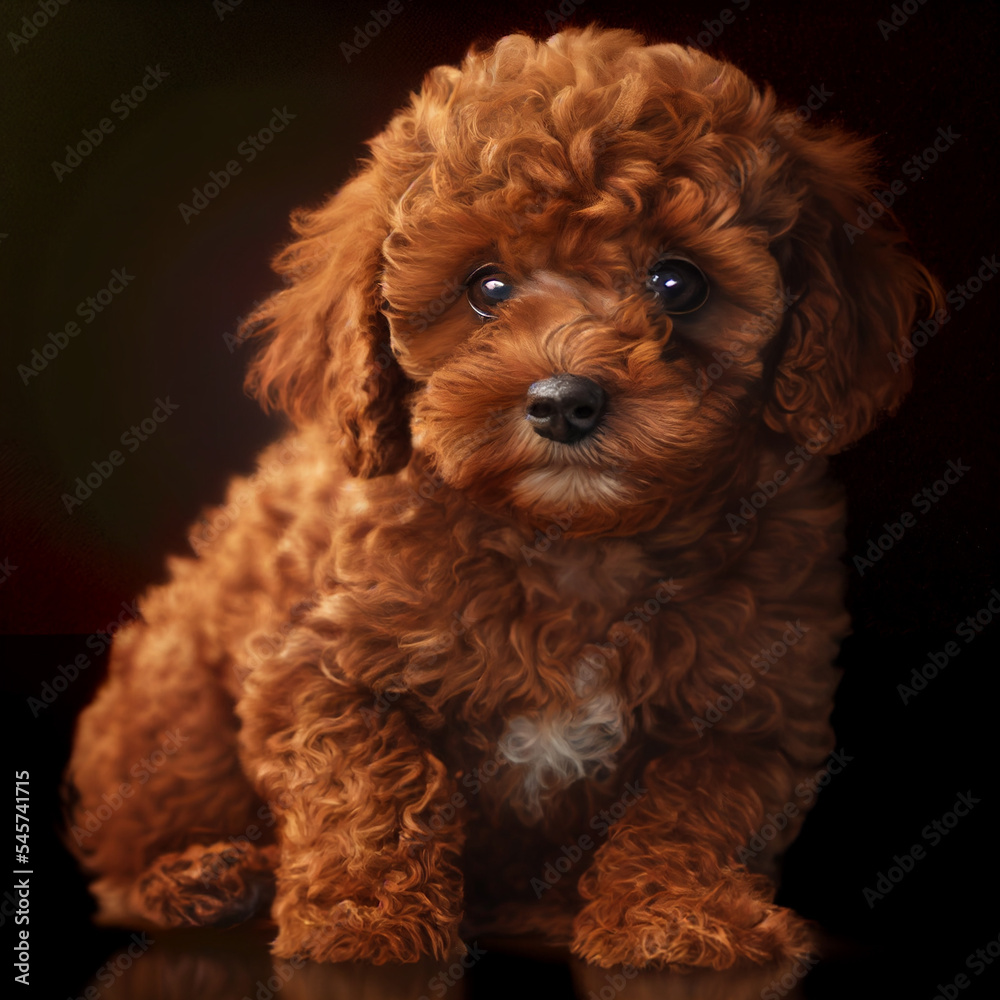 Poodle puppy. Portrait of a poodle dog. Dog portrait Poodle puppy. Portrait of a poodle dog. Dog portrait