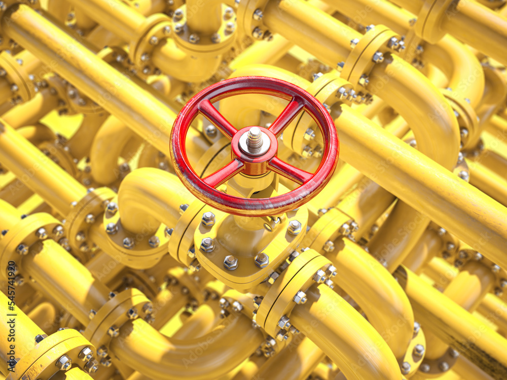 Oil or gas pipe line valve. Oil and gas control, extraction, production