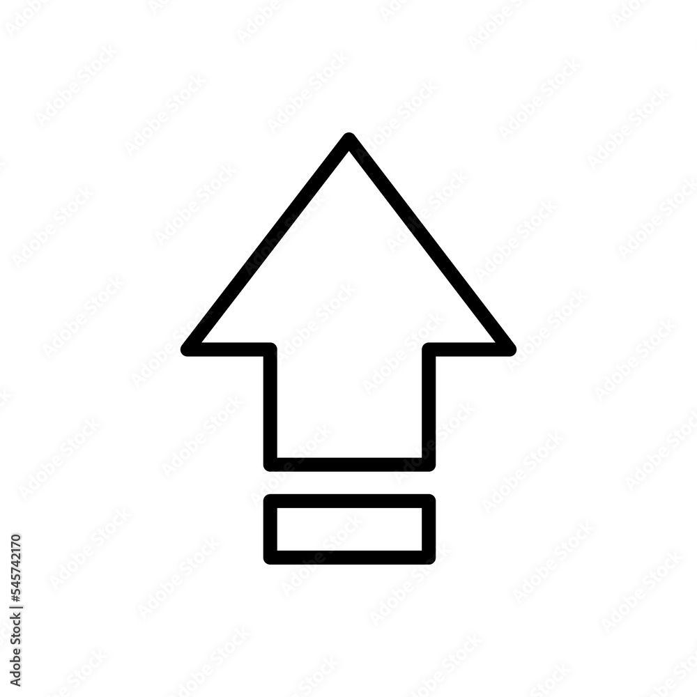 capslock symbol flat line icon capslock symbol flat line icon