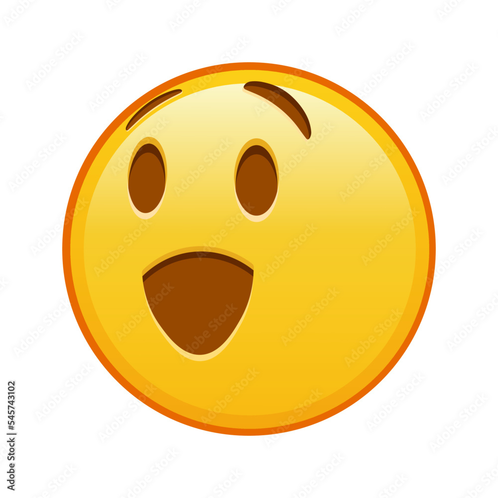 Fototapeta premium Winking face Large size of yellow emoji smile