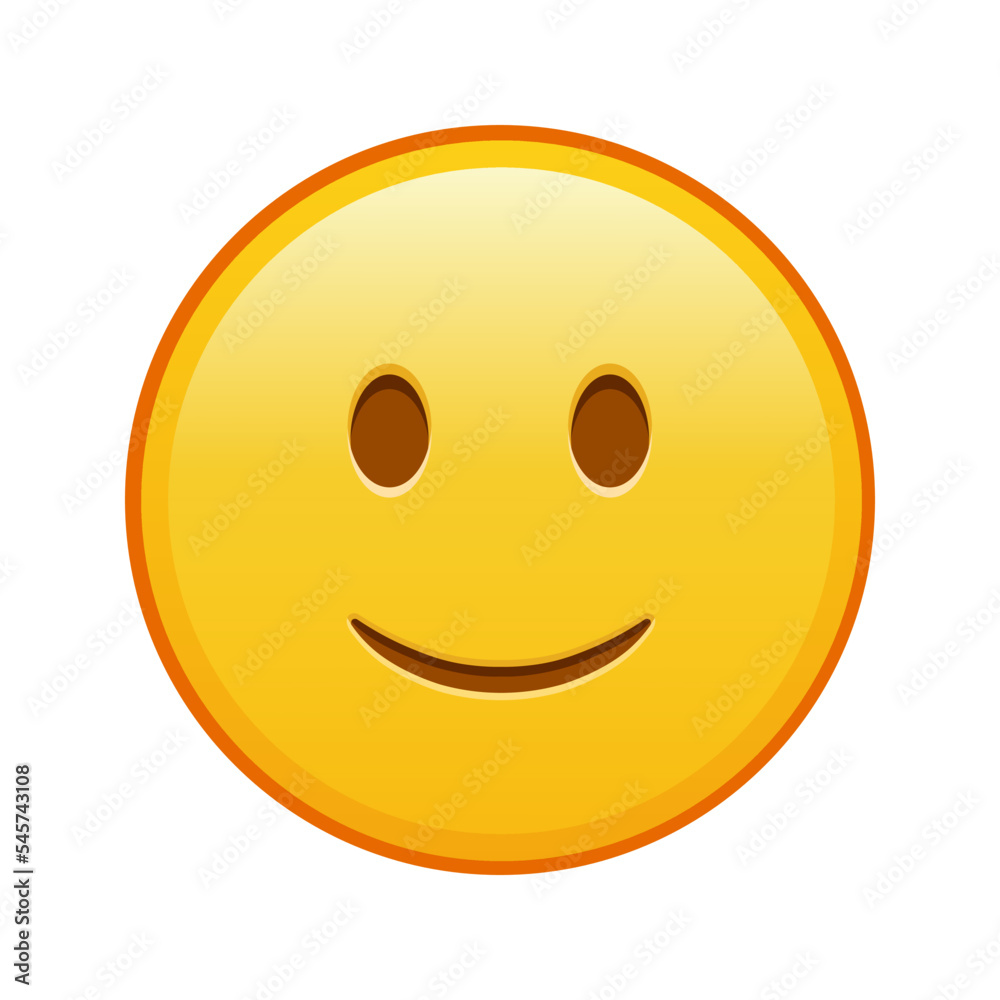 Slightly smiling face Large size of yellow emoji smile Slightly smiling face Large size of yellow emoji smile