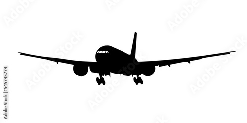 Passenger plane silhouette