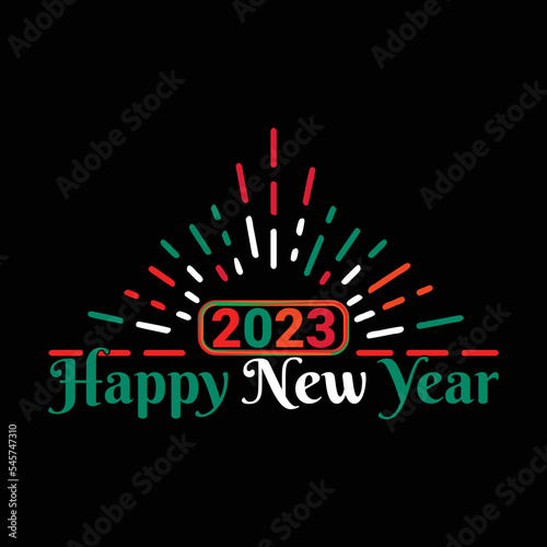 HAPPY NEW YEAR T-SHIRT DESIGN 2023