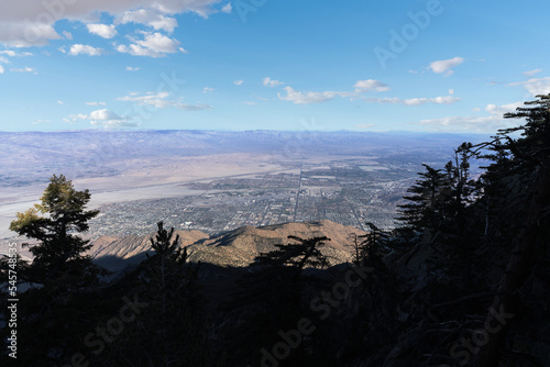 View towards Palm Springs a...