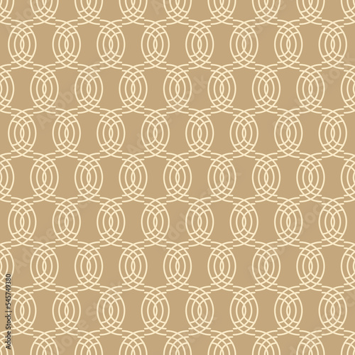 Seamless geometric pattern with line elements on beige background. Vector print for fabric background, textile