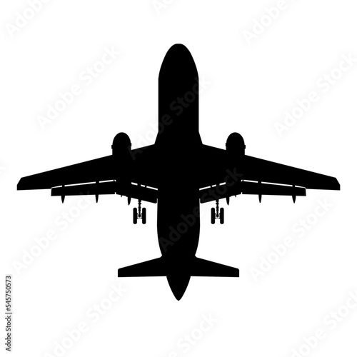 Passenger plane silhouette