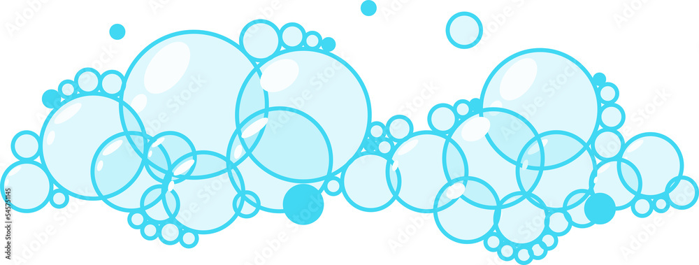 Cartoon soap foam set with bubbles. Light blue suds of bath, shampoo, shaving, mousse.
Cartoon soap foam set with bubbles. Light blue suds of bath, shampoo, shaving, mousse.