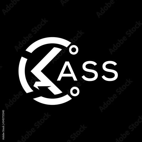 ASS letter logo. ASS black background and white letter. ASS technology Monogram logo design for entrepreneur and business. ASS best icon.
