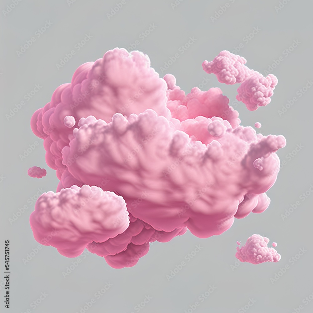 3d render pink clouds, fluffy spindrift or cumulus eddies. Flying weather and nature design elements balloons isolated on transparent background, illustration in cartoon plastic style. 3D Illustration 3d render pink clouds, fluffy spindrift or cumulus eddies. Flying weather and nature design elements balloons isolated on transparent background, illustration in cartoon plastic style. 3D Illustration