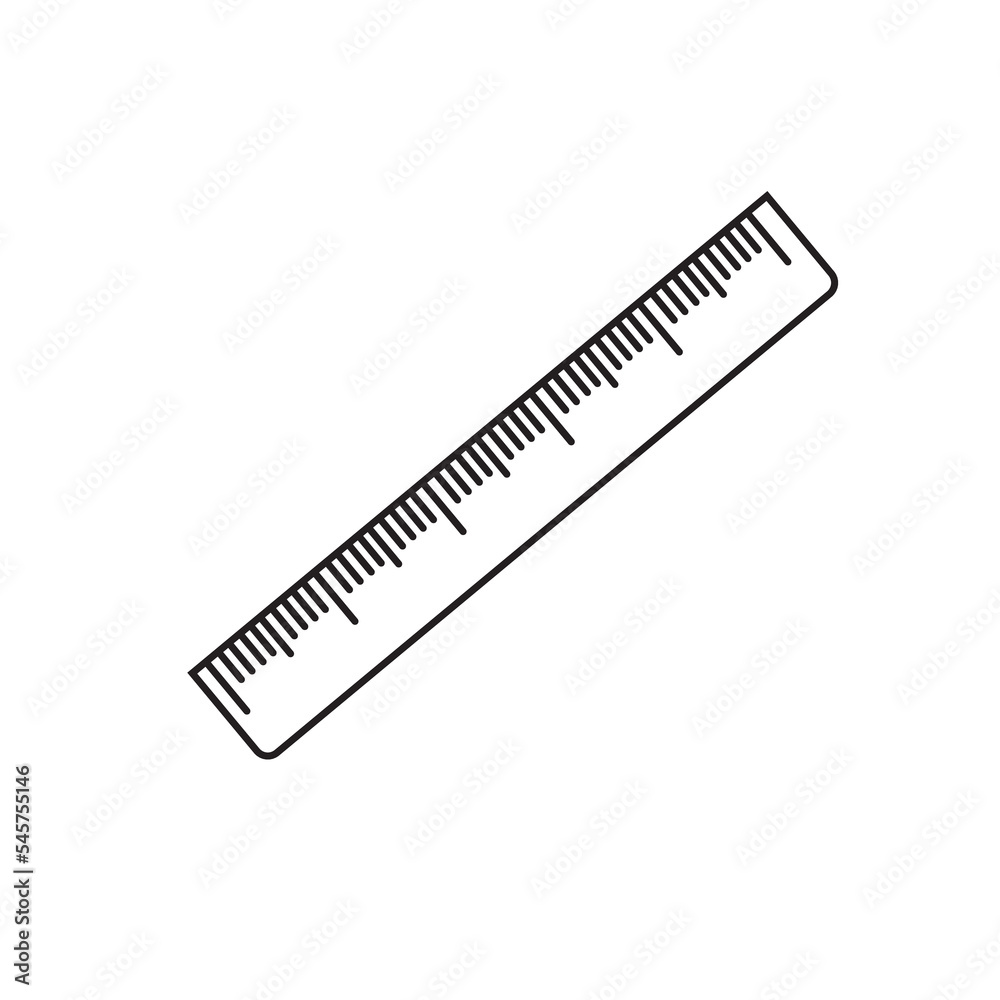 Ruler icon. Measurement instrument vector ilustration. Ruler icon. Measurement instrument vector ilustration.