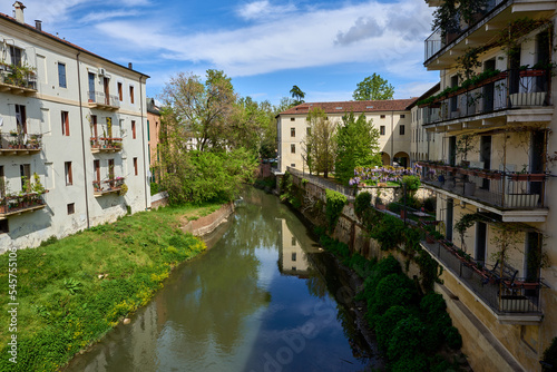 Retrone River running through Vicenza, Veneto, Italy photo