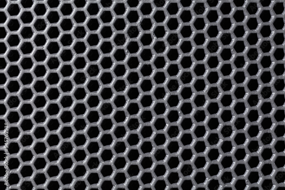 Grey plastic cellular background. Grey plastic cellular background.