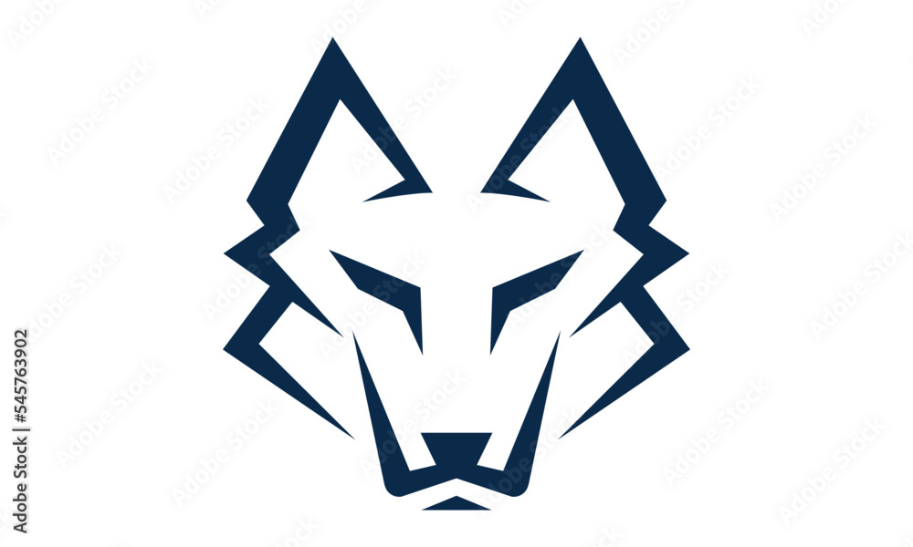 Fototapeta abstract wolf head logo template