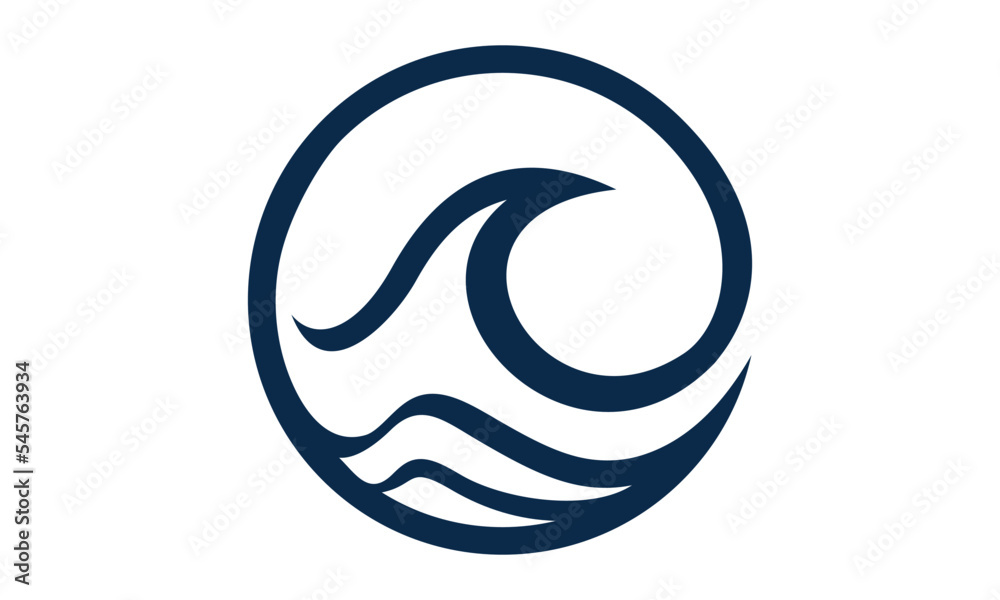abstract wave line logo template abstract wave line logo template