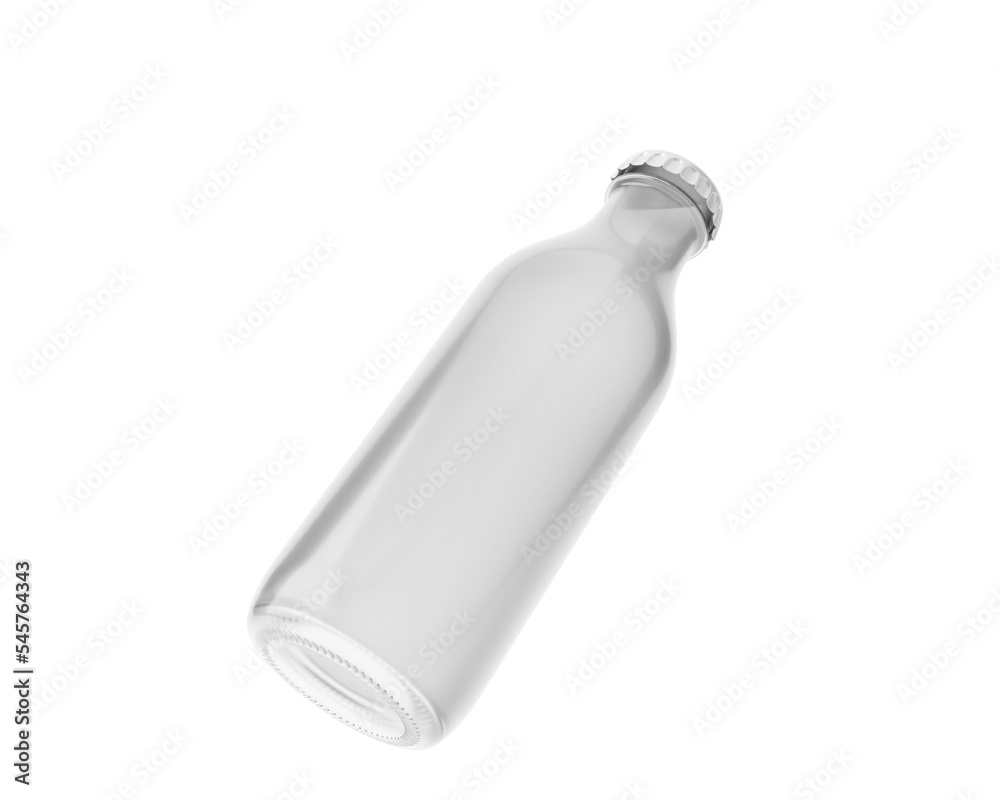 blank clear glass bottle with transparent background. 3D render. blank clear glass bottle with transparent background. 3D render.