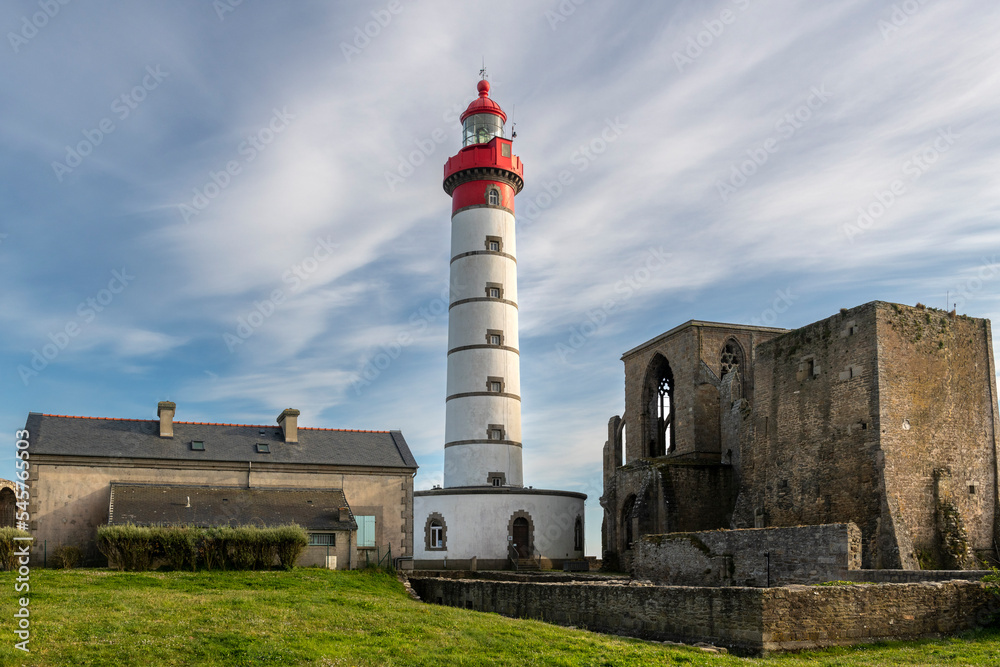 The Saint-Mathieu Lighthouse, Brittany, France