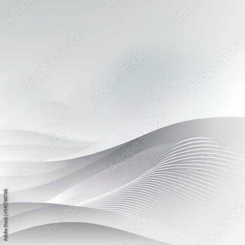 Abstract geometric white and gray curve line gradient Background. with space for concept design Technology and modern. © AkuAku