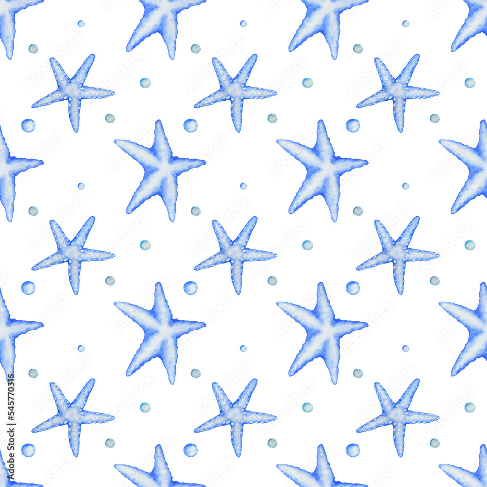 Seamless pattern in marine style Seamless pattern in marine style