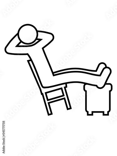Relaxen Mann Stuhl Icon 