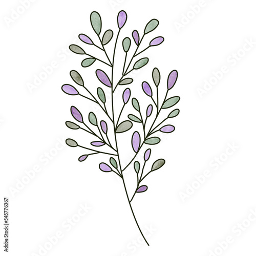 Hand Painted Watercolor Floral Design